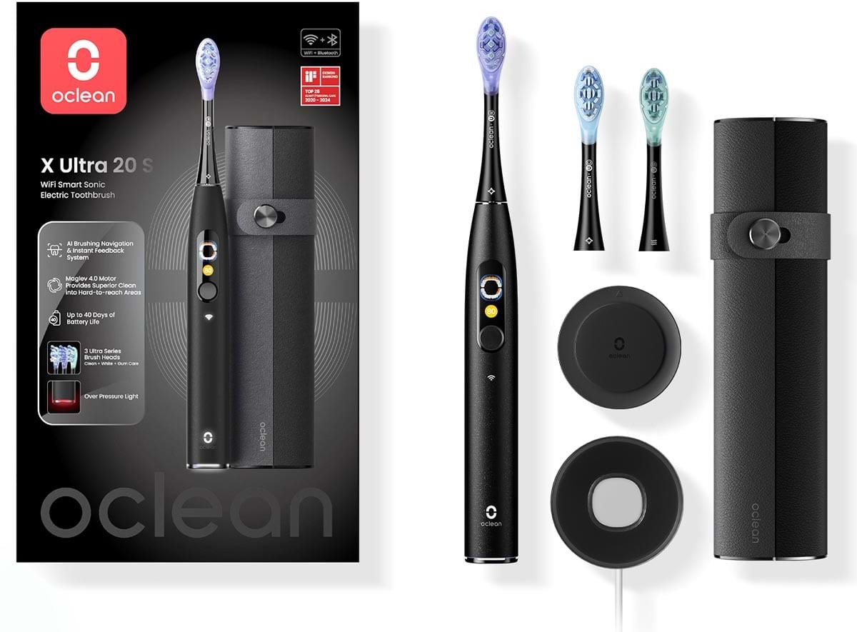 Зубная щетка электрическая Oclean X Ultra 20 Set Black - Фото 1