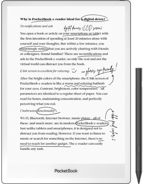 Фото - Электронная книга PocketBook InkPAd One Black (PB1030-8-WW)