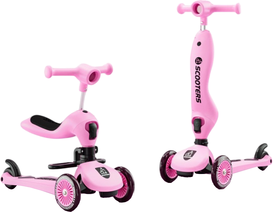 Трёхколёсный самокат WEIINAI Pink (6948679457463)
