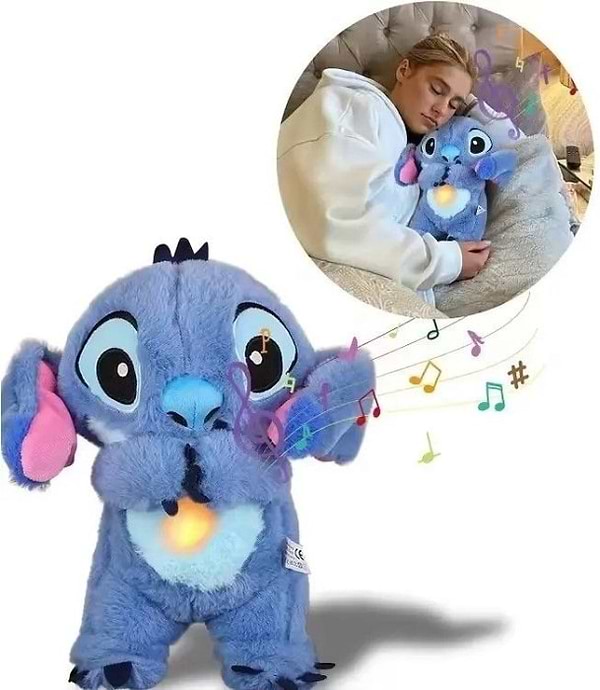 Фото - Интерактивная игрушка Luminous Music Stitch Дыхающий Стич синий (6956062000196)