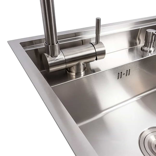 Фото - Мийка кухонна VALESO CM 50x50 прихована нержавійка Handmade (змішувач в комплекті)