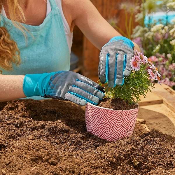 Фото - Рукавички садові Gardena Oeko-Tex 9/L (11502-20.000.00)