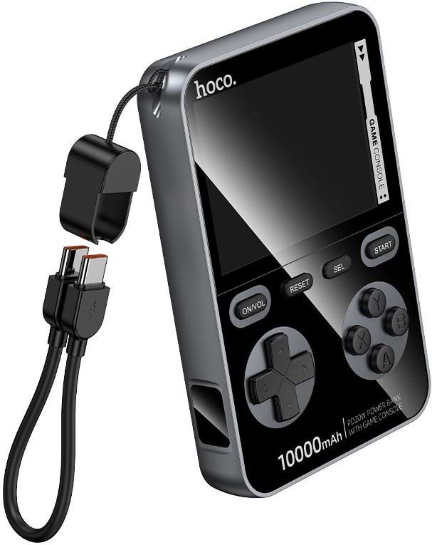 Батарея мобільна HOCO Q47 Shine PD20W + Game Console 10000 mAh Black (714896)