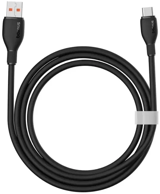 Переходник Baseus Pudding Series Fast Charging Cable USB to Type-C 100W 1.2m Cluster Black (P10355703111-00)
