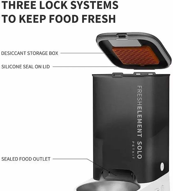 Фото - Смарт-кормушка для животных PETKIT Fresh Element Solo Grey (P570)