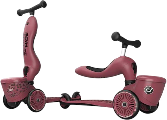 Трёхколёсный самокат Scoot&Ride Highwaykick-1 Lifestyle Вишневый (SR-210621-WILDCAT)