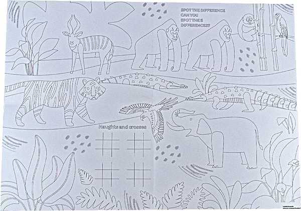 Фото - Набор для рисования Crayola Подложки-раскраски Джунгли 2шт. с карандашами (15755-A)