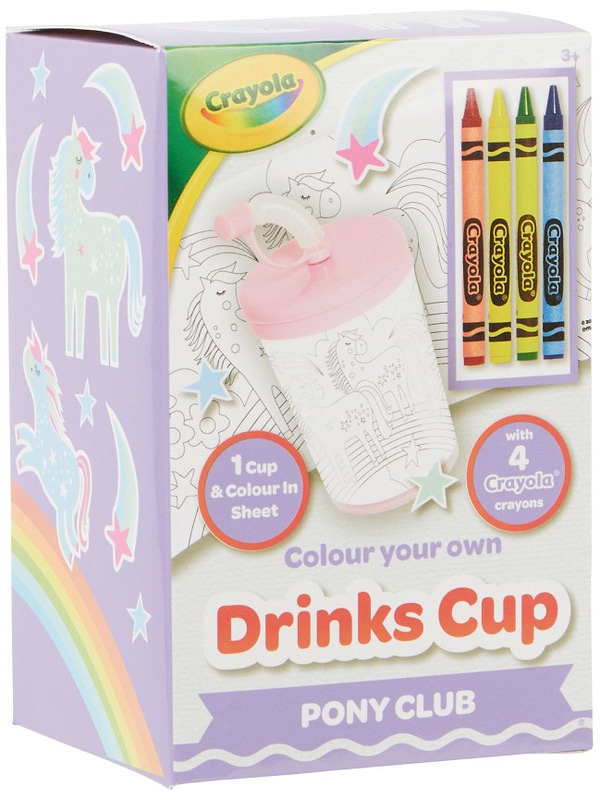 Фото - Набір для малювання Crayola Стаканчик Поні-клуб з олівцями (15765-B)