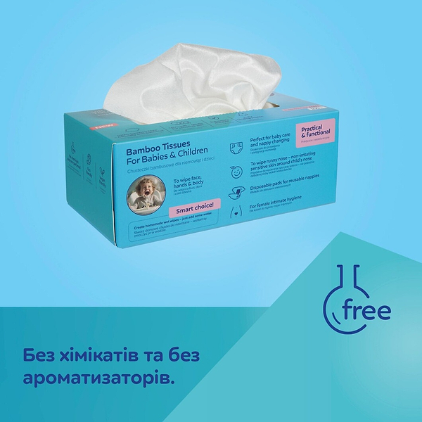 Фото - Серветки гігієнічні сухі Canpol babies 100 шт. (1/658)