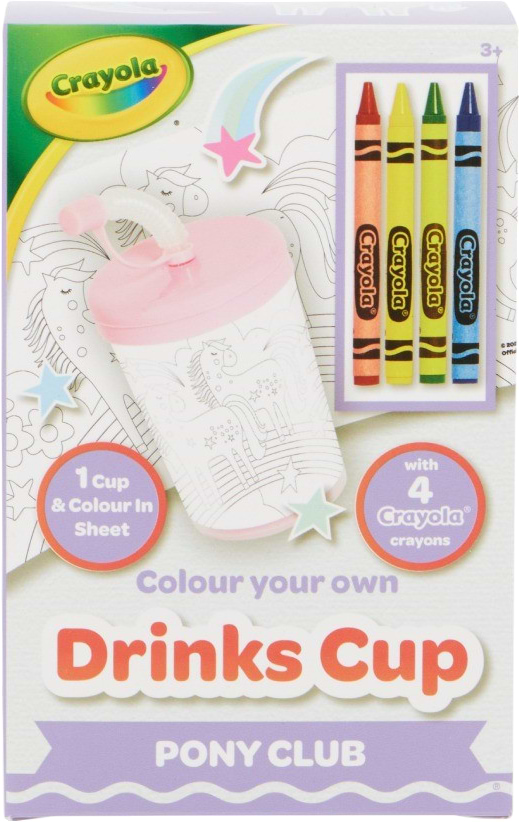 Фото - Набір для малювання Crayola Стаканчик Поні-клуб з олівцями (15765-B)