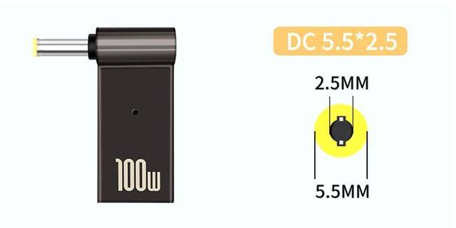 Фото - Переходник XOKO Type-C-DC 5.5-2.5 100W (XK-DC-C-5.5-2.5)