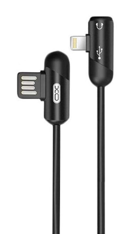 Кабель синхронізації даних XOKO USB - Lightning + Lightning Audio 1М 2,4 А (XO-NB38)