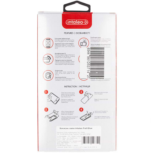 Фото - Защитное стекло для смартфона Intaleo for Oppo Reno4 Lite Full Glue Black (1283126511172)