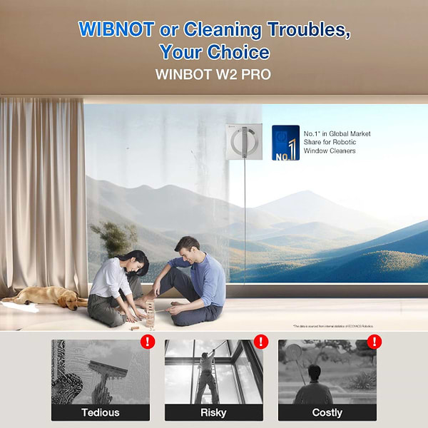 Фото - Пылесос оконный Ecovacs Winbot W2 PRO (WG852-11)