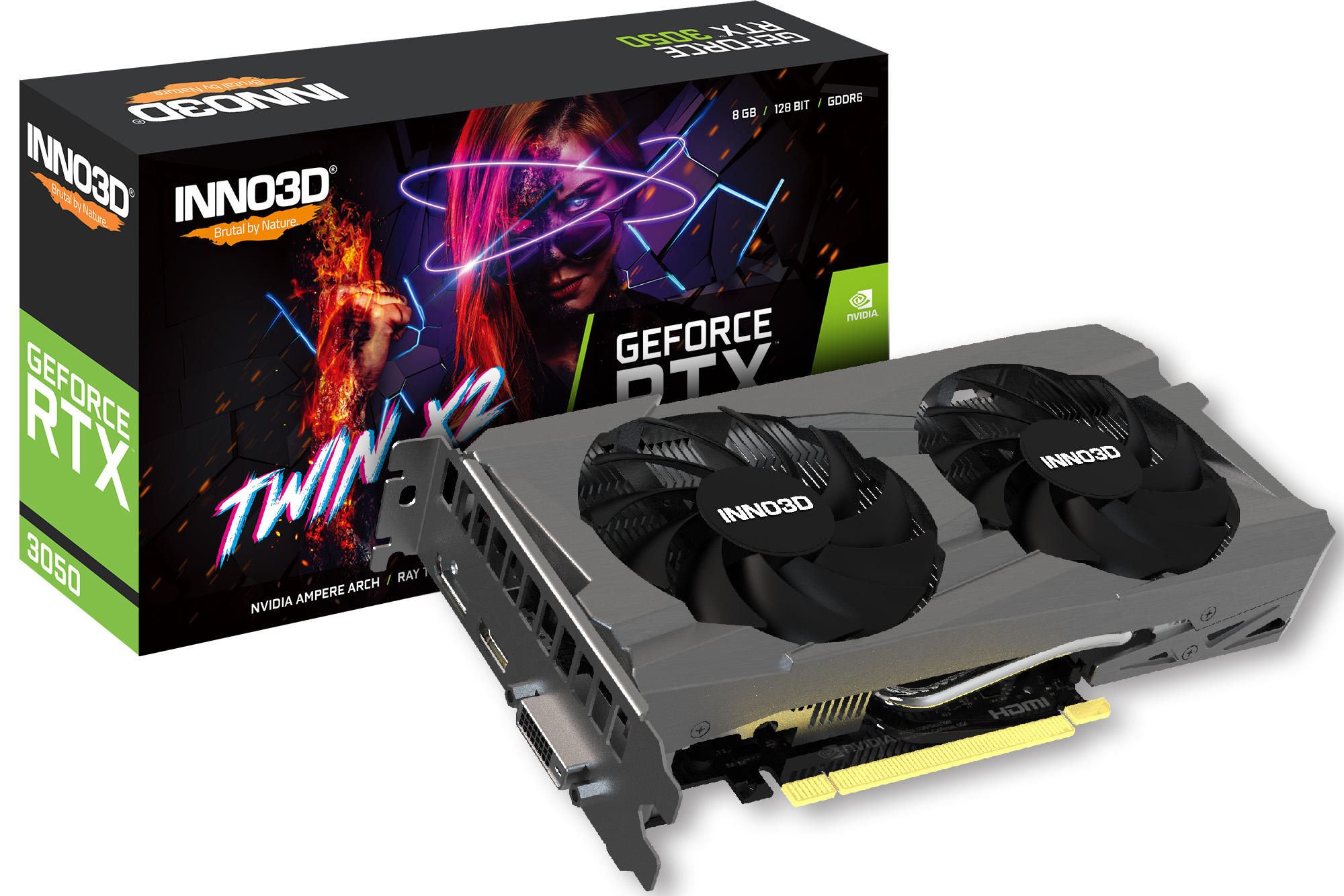 Відеокарта Inno3D NVIDIA RTX 3050 (N30502-08D6-1711VA41)