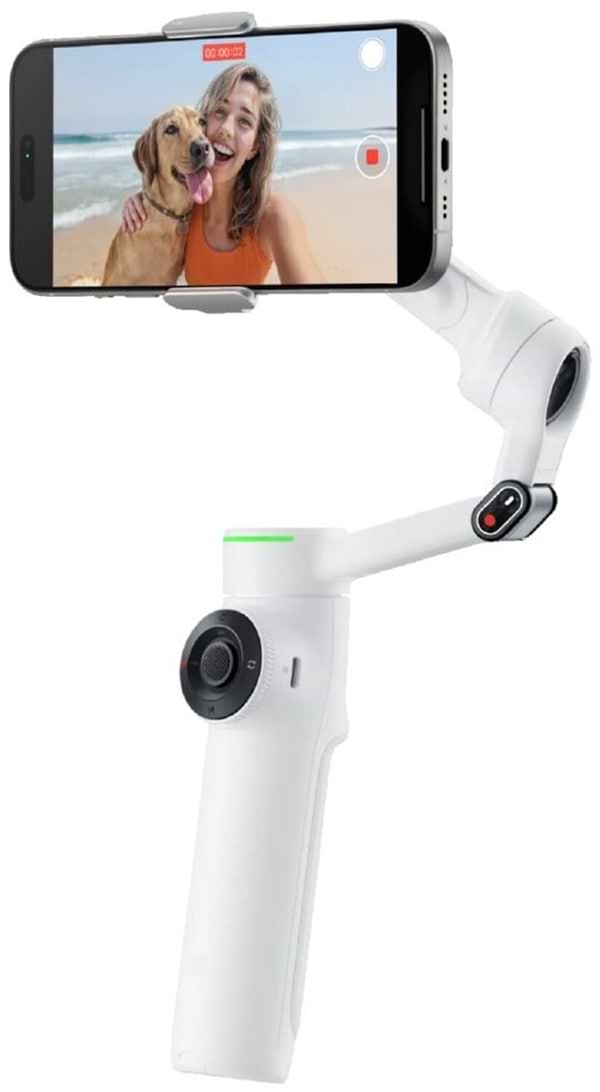 Фото - Монопод для екшн-камери Insta360 Flow 2 Pro AI Tracker Bundle/ Summit White (CINSABQB225)