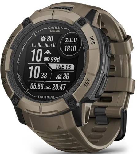 Смарт-часы Garmin Instinct 2X Solar Tactical Edition Coyote Tan (010-02805-02) - Фото 1