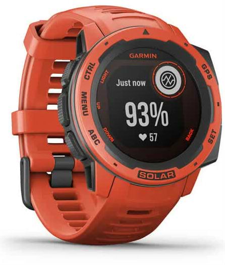 Фото - Смарт-часы Garmin Instinct Solar Flame Red (010-02293-20)