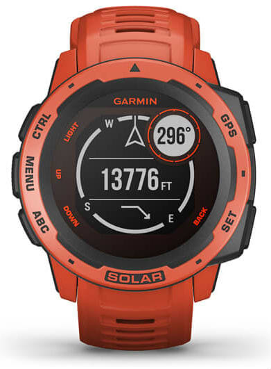 Фото - Смарт-часы Garmin Instinct Solar Flame Red (010-02293-20)