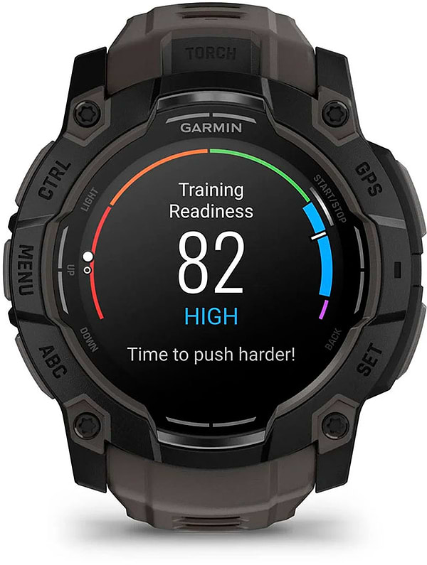 Фото - Смарт-годинник Garmin Instinct 3, 50mm, AMOLED, Black Bezel with Charcoal Band (010-03020-00)