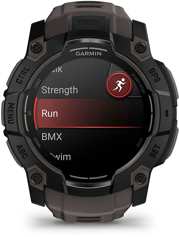 Фото - Смарт-годинник Garmin Instinct 3, 50mm, AMOLED, Black Bezel with Charcoal Band (010-03020-00)