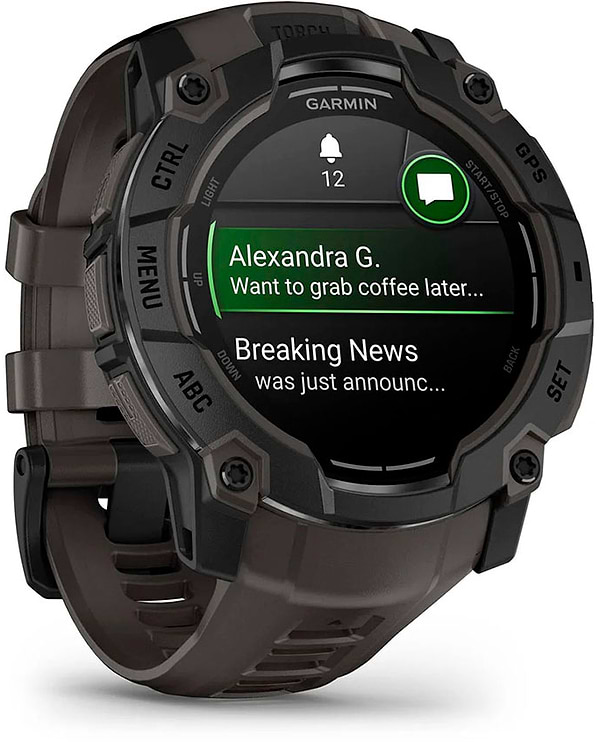 Фото - Смарт-годинник Garmin Instinct 3, 50mm, AMOLED, Black Bezel with Charcoal Band (010-03020-00)