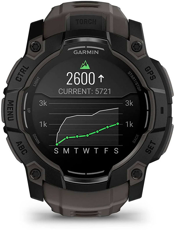 Фото - Смарт-годинник Garmin Instinct 3, 50mm, AMOLED, Black Bezel with Charcoal Band (010-03020-00)