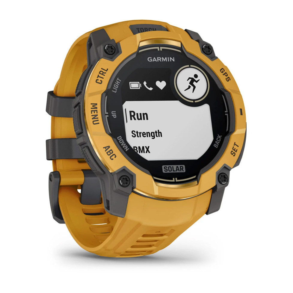 Смарт-годинник Garmin Instinct 3, 50mm, Solar, Sunburst/Gray, Sunburst/Gray Band (010-02935-02)