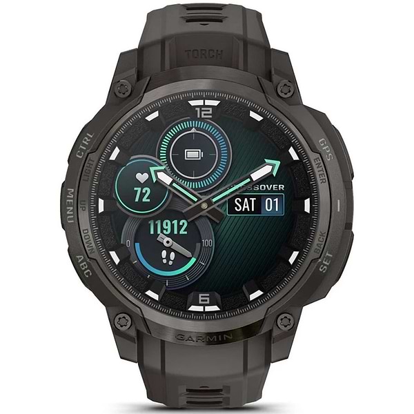 Фото - Смарт-годинник Garmin Instinct Crossover AMOLED, Charcoal Grey/Charcoal Grey (010-03398-00)