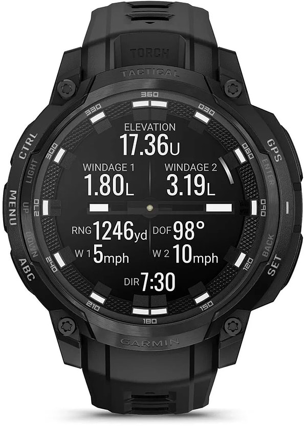 Фото - Смарт-часы Garmin Instinct Crossover AMOLED, Tactical, Black/Black (010-03398-02)