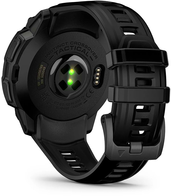 Фото - Смарт-часы Garmin Instinct Crossover AMOLED, Tactical, Black/Black (010-03398-02)