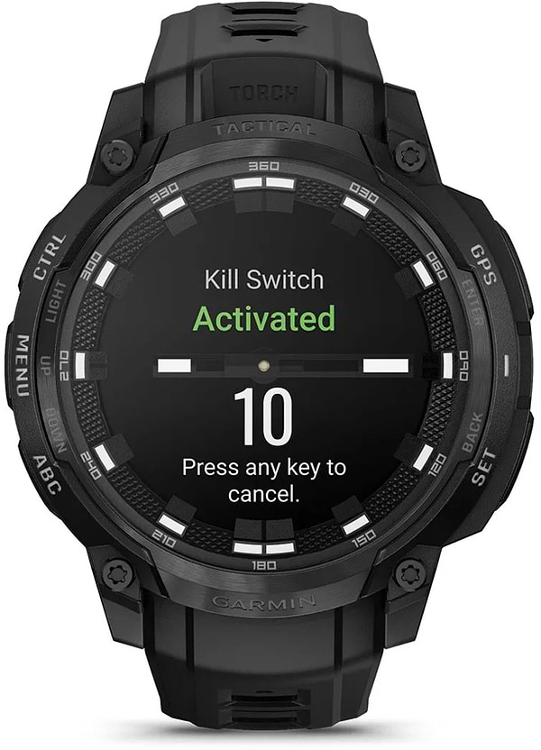 Фото - Смарт-часы Garmin Instinct Crossover AMOLED, Tactical, Black/Black (010-03398-02)