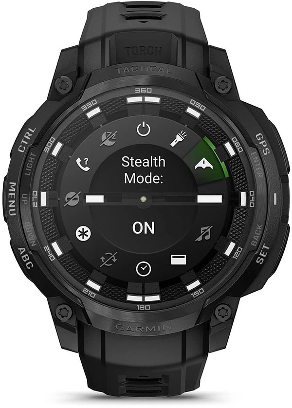 Фото - Смарт-часы Garmin Instinct Crossover AMOLED, Tactical, Black/Black (010-03398-02)