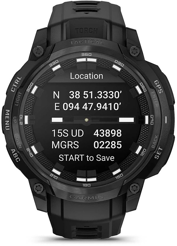 Фото - Смарт-часы Garmin Instinct Crossover AMOLED, Tactical, Black/Black (010-03398-02)
