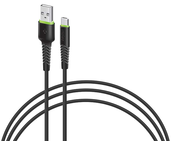 Фото - Кабель синхронизации данных Intaleo Type-C 0,2м Black (CBFLEXT0)