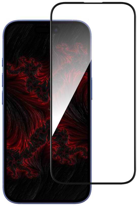 Защитное стекло для смартфона Intaleo 9H 3D for Apple iPhone 16 / iPhone 15 Black (1283126594700)