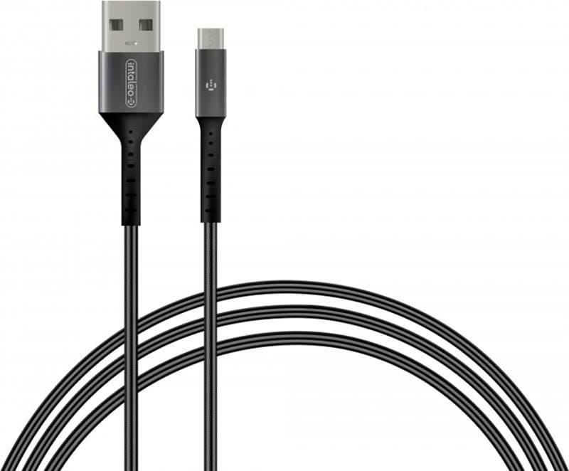 Кабель Intaleo CB0 USB-microUSB 1.2m Black/Grey (1283126495649)