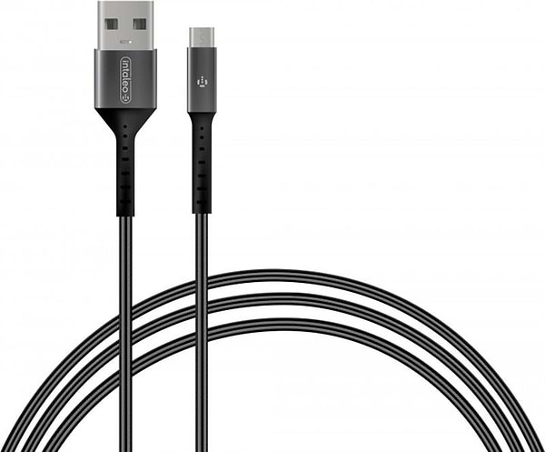 Фото - Кабель Intaleo CB0 USB-microUSB 1.2m Black/Grey (1283126495649)