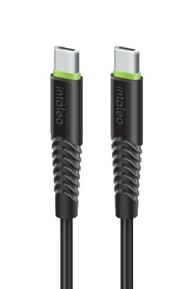 Кабель синхронізації даних Intaleo CBFLEXTT0 Type-C Type-C 60W 0,2m Black (1283126559495)