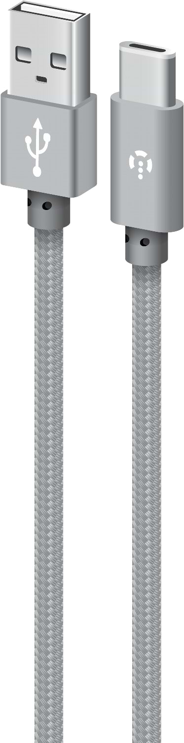 Кабель синхронізації даних Intaleo Type-C 1м (сірий) (CBGNYT1) - Фото 1