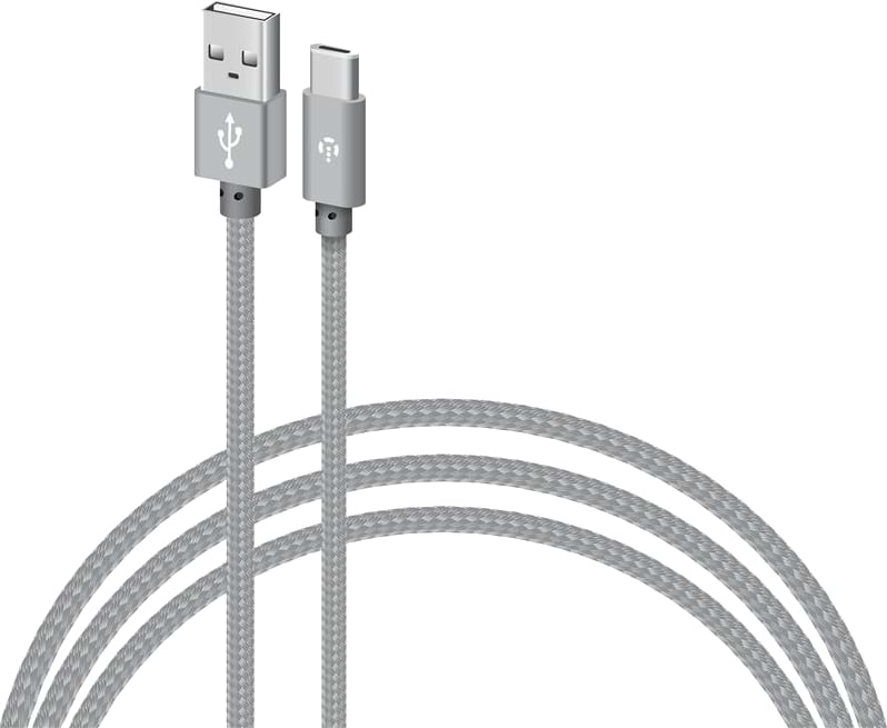 Кабель синхронізації даних Intaleo CBGNYT2 USB-USB Type-C 2m Grey (1283126489143) - Фото 1
