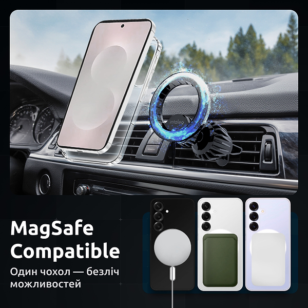 Фото - Чохол для смартфону Intaleo CLEAR 
for Samsung Galaxy S25 FE з MagSafe (1283126631382)