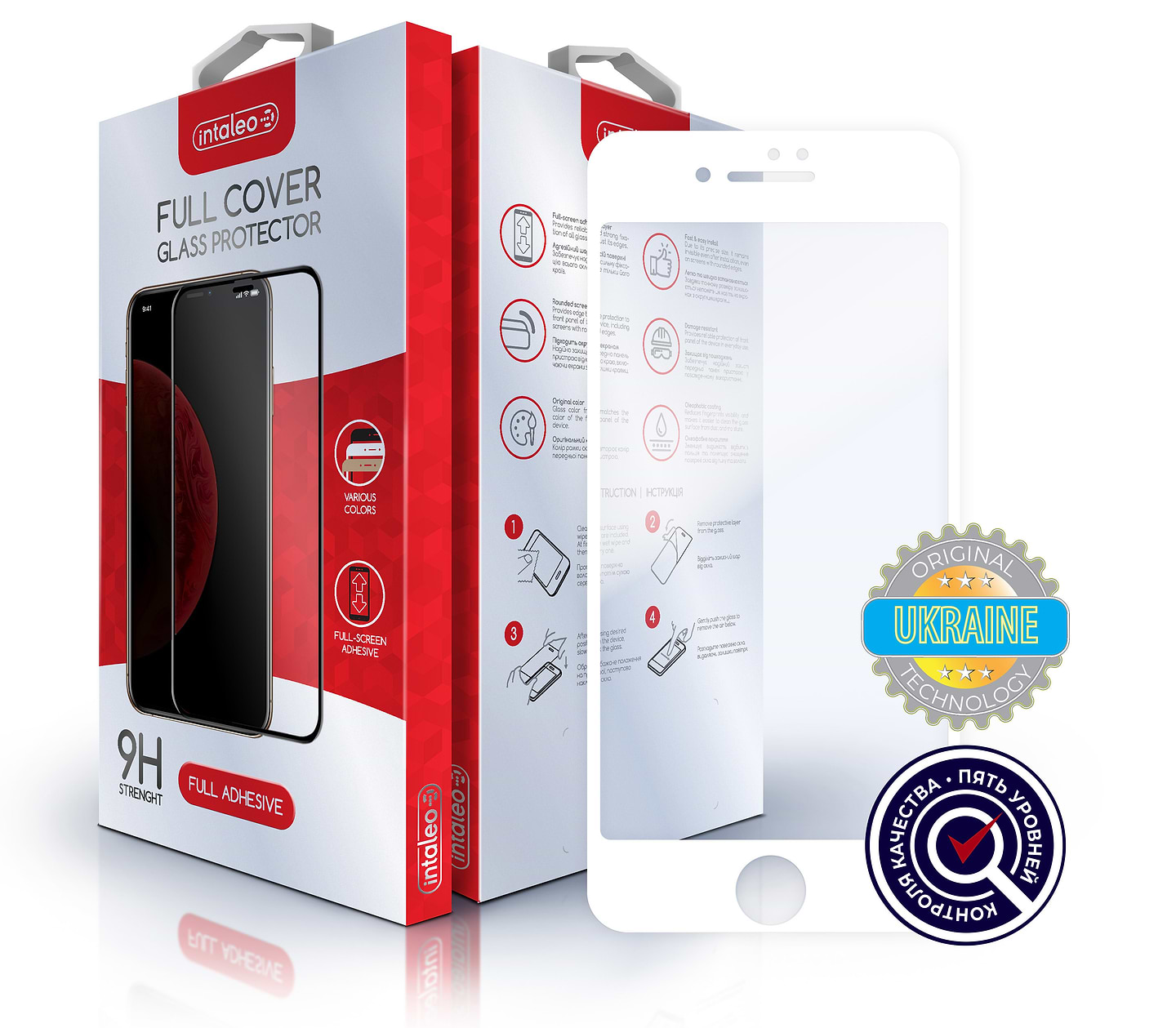 Защитное стекло для смартфона Intaleo Full Glue for Apple IPhone 5 (1283126514654)