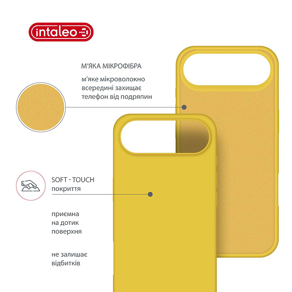 Фото - Чохол для смартфону Intaleo Silicone Case for Apple iPhone 17 Air Yellow (1283126630484)