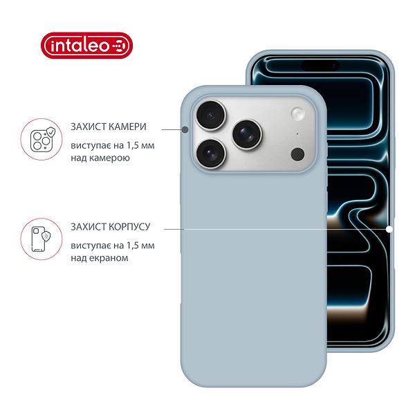 Фото - Чохол для смартфону Intaleo Silicone Case for Apple iPhone 17 Pro Max Blue (1283126630538)