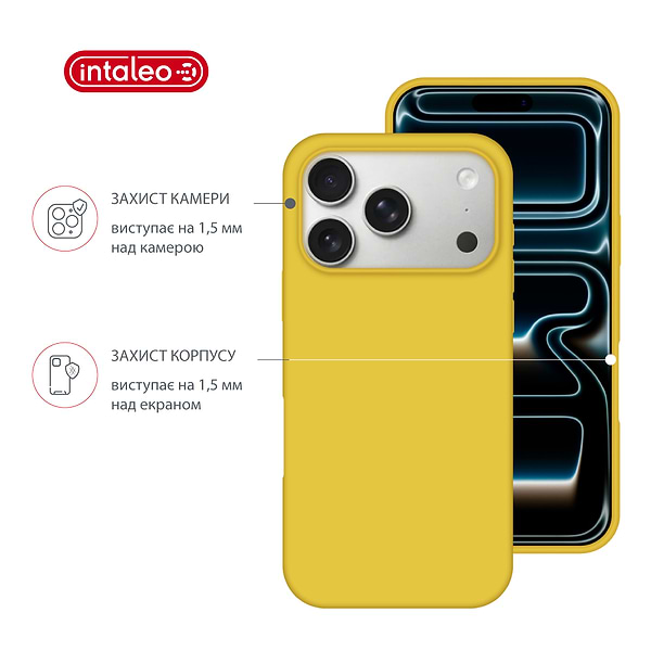 Фото - Чехол для смартфона Intaleo Silicone Case for Apple iPhone 17 Pro Yellow (1283126630521)