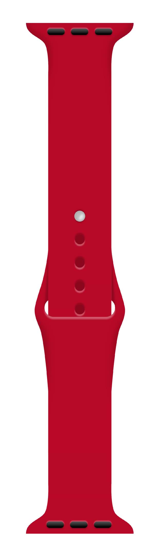 Ремінець для смарт-годинника Intaleo Silicone for Apple Watch 38/40 mm Red (1283126494321)