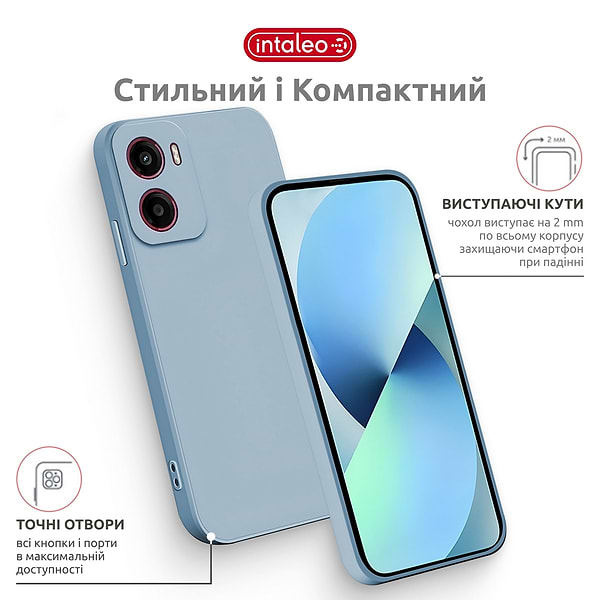 Фото - Чехол для смартфона Intaleo SoftShell for Motorola Moto G05 Blue (1283126632273)