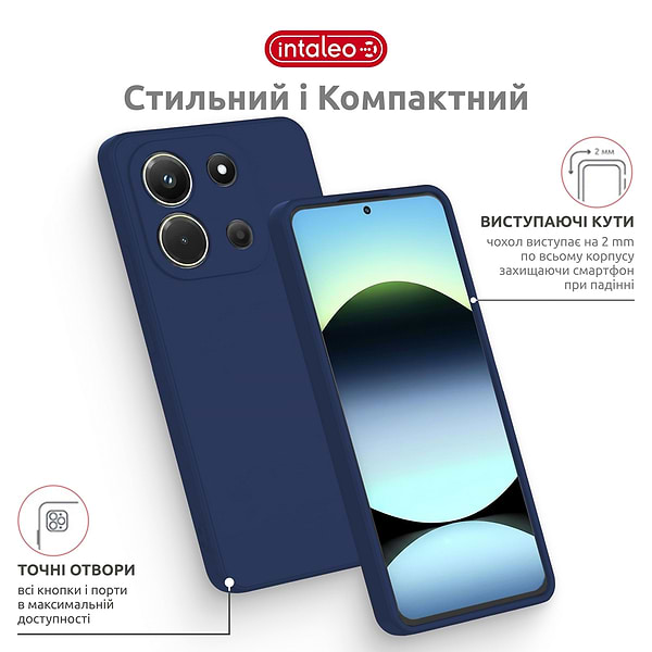 Фото - Чохол для смартфона Intaleo SoftShell for Motorola Moto G15/G15 Power Blue (1283126632334)