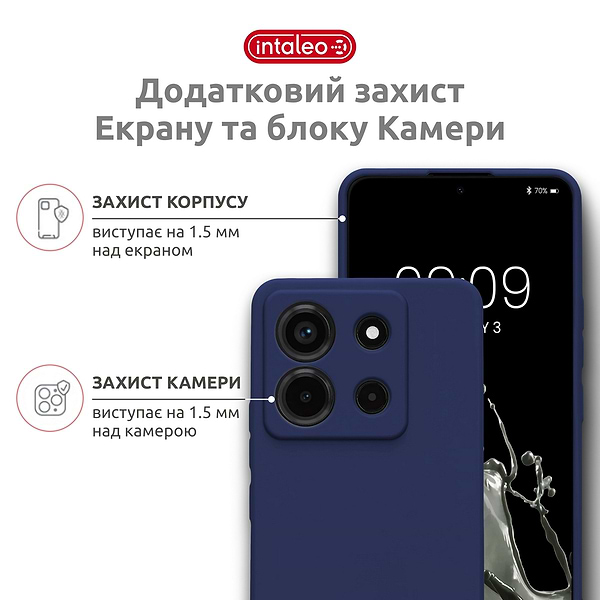 Фото - Чохол для смартфона Intaleo SoftShell for Motorola Moto G15/G15 Power Blue (1283126632334)